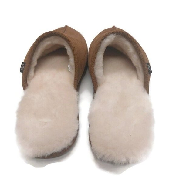 UGG Mens Size 9 Leisure Slide Cozy Suede Slippers Shoes 1018988 Chestnut Brown - Picture 6 of 8